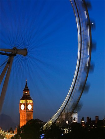 simsearch:700-00197866,k - Big Ben and Millennium Wheel, London, England Foto de stock - Direito Controlado, Número: 700-00430340