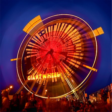 Ferris Wheel at Night Stock Photo - Rights-Managed, Code: 700-00430921