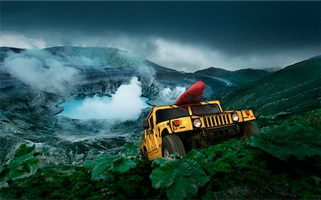 Hummer aufstrebenden vom Vulkan, Costa Rica Stockbilder - Lizenzpflichtiges, Bildnummer: 700-00458256