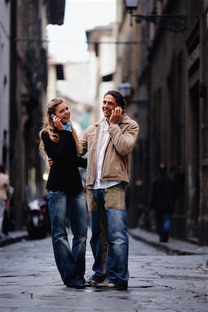 simsearch:700-01164965,k - Couple with Cellular Phones Stock Photo - Rights-Managed, Code: 700-00458285