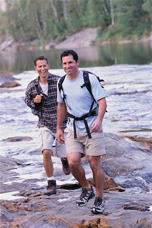 simsearch:700-00459814,k - Two Men Hiking Fotografie stock - Rights-Managed, Codice: 700-00459810