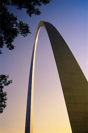 st louis missouri - Gateway Arch at Sunset, St. Louis, Missouri, USA Stock Photo - Rights-Managed, Code: 700-00459926