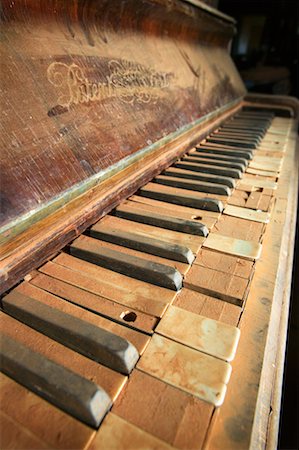 Old Piano Keyboard Stock Photo - Rights-Managed, Code: 700-00452598