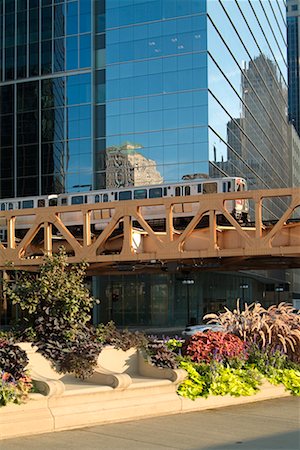 schwebebahn - El Zug, Chicago, Illinois, USA Stockbilder - Lizenzpflichtiges, Bildnummer: 700-00452644