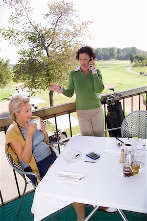 Women at Golf Course Cafe Stock Photo - Rights-Managed, Code: 700-00453138