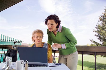 Women at Golf Course Cafe Stock Photo - Rights-Managed, Code: 700-00453141