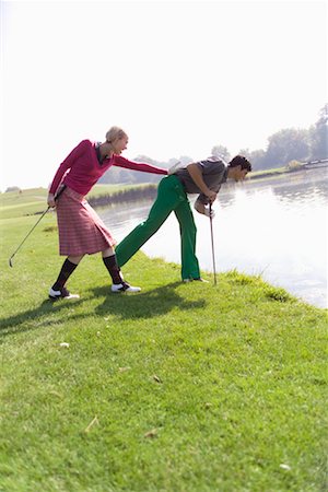 Couple Playing Golf Stock Photo - Rights-Managed, Code: 700-00453195