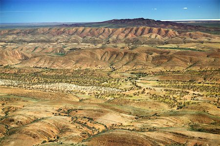 Aerial of Desert South Australia, Australia Stock Photo - Rights-Managed, Code: 700-00453287