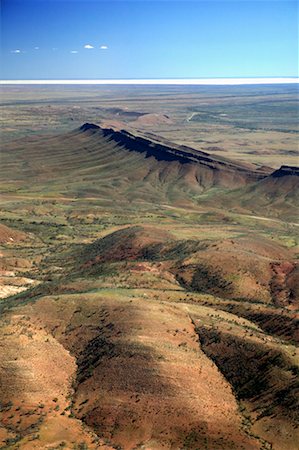 flinders range national park - Aerial of Flinders Ranges, Flinders Ranges National Park, South Australia, Australia Stock Photo - Rights-Managed, Code: 700-00453291