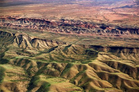 parc national flinders ranges - Antenne de la chaîne des Flinders Ranges, Parc National des Flinders Ranges, Australie-méridionale, Australie Photographie de stock - Rights-Managed, Code: 700-00453292