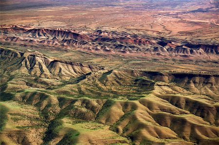 flinders range national park - Aerial of Flinders Ranges, Flinders Ranges National Park, South Australia, Australia Stock Photo - Rights-Managed, Code: 700-00453292