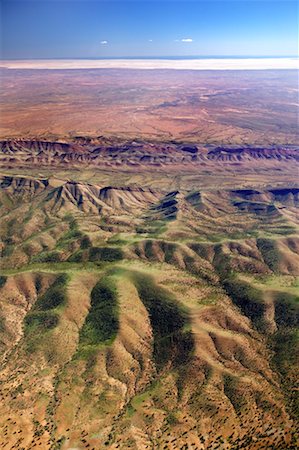 flinders range national park - Aerial of Flinders Ranges, Flinders Ranges National Park, South Australia, Australia Stock Photo - Rights-Managed, Code: 700-00453293