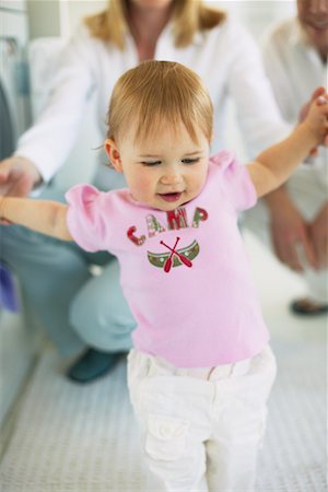 first steps mother - Mother, Father and Baby Stock Photo - Rights-Managed, Code: 700-00476726