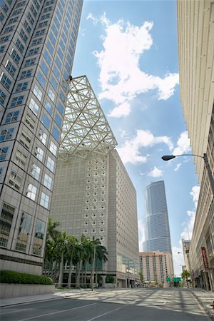 empty modern road - Empty Street in Downtown Miami, Florida, USA Stock Photo - Rights-Managed, Code: 700-00477468