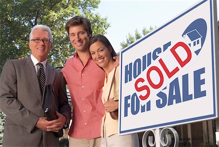 Couple with Real Estate Agent Stock Photo - Rights-Managed, Code: 700-00477569