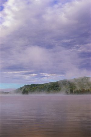 Misty Lake, Negeek Lake on Madawaska River, Combermere, Ontario, Canada Stock Photo - Rights-Managed, Code: 700-00478061