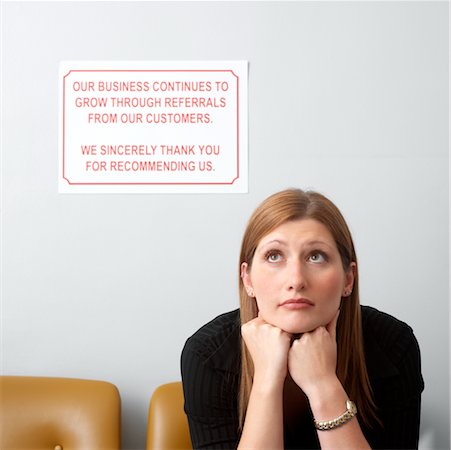 Woman in Waiting Area Stock Photo - Rights-Managed, Code: 700-00478082