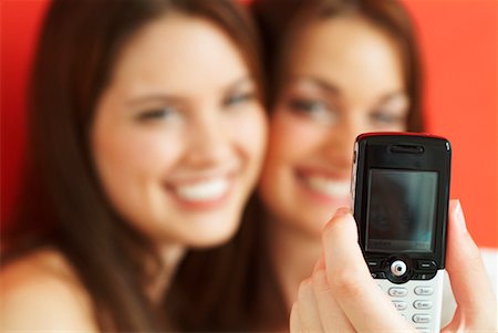 Teenagers Using Camera Phone Stock Photo - Rights-Managed, Code: 700-00478700