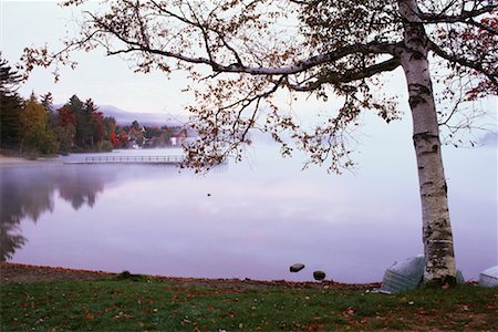 Village de Lake Placid, Lake Mirror, Lake Placid, état de parc des Adirondacks, New York, USA Photographie de stock - Rights-Managed, Code: 700-00481963