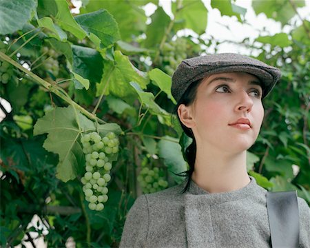 photo of model woman with grapes - Portrait of Woman Stock Photo - Rights-Managed, Code: 700-00514207