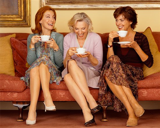 Women Drinking Tea Stock Photo - Premium Rights-Managed, Artist: Masterfile, Image code: 700-00514902