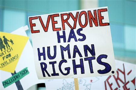 protestors - Protest Sign Stock Photo - Rights-Managed, Code: 700-00514974