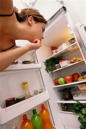 Teenager Looking in Refrigerator Stock Photo - Rights-Managed, Code: 700-00515117