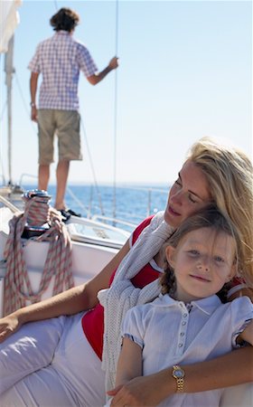 father daughter sailing - People on Boat Stock Photo - Rights-Managed, Code: 700-00515528