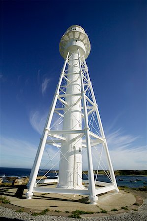 Currie Hafen Leuchtturm, Currie, King Island, Tasmanien, Australien Stockbilder - Lizenzpflichtiges, Bildnummer: 700-00518728