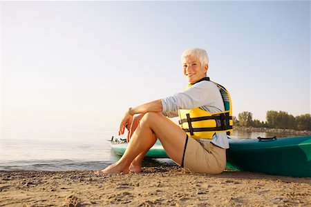simsearch:700-00517624,k - Portrait of Woman with Kayak Stock Photo - Rights-Managed, Code: 700-00518896