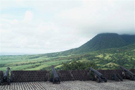 simsearch:700-00194421,k - Vue depuis la forteresse de Brimstone Hill, St Kitts, West Indies Photographie de stock - Rights-Managed, Code: 700-00519117
