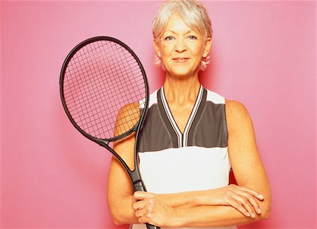 Portrait of Tennis Player Stock Photo - Rights-Managed, Code: 700-00519293