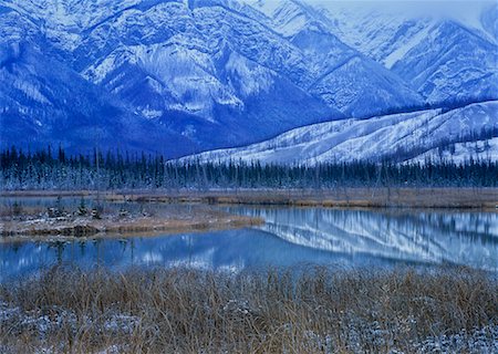 Talbot Lake, Parc National Jasper, Alberta, Canada Photographie de stock - Rights-Managed, Code: 700-00524361