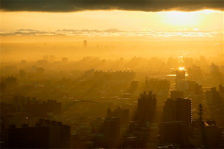 Skyline at Sunset, Sapporo, Hokkaido, Japan Foto de stock - Con derechos protegidos, Código: 700-00524746