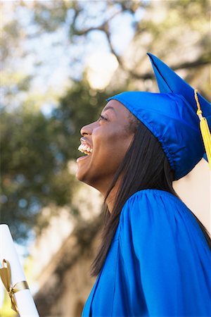 pictures of black people holding diplomas - Portrait of Graduate Stock Photo - Rights-Managed, Code: 700-00526360