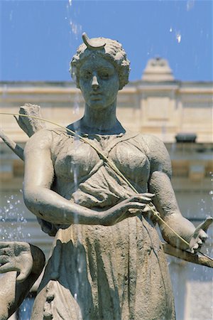 piazza archimede - Diana fontaine, Plaza Archimede, Siracusa, Sicile, Italie Photographie de stock - Rights-Managed, Code: 700-00526476