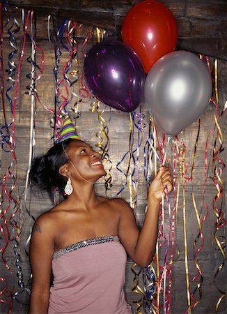 rock on - Portrait of Woman at a Party Stock Photo - Rights-Managed, Code: 700-00526534