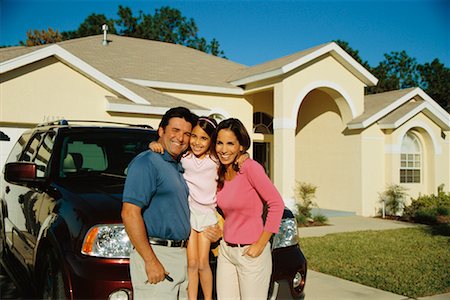 Portrait of Family in Front Of House Stock Photo - Rights-Managed, Code: 700-00526615