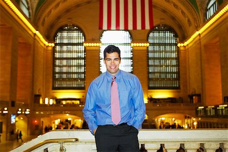 Portrait of Man, Grand Central Station, New York, USA Stock Photo - Rights-Managed, Code: 700-00527041