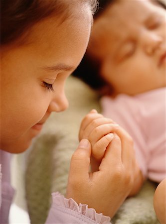 simsearch:700-00047419,k - Girl Holding Baby Sister's Hand Stock Photo - Rights-Managed, Code: 700-00527294