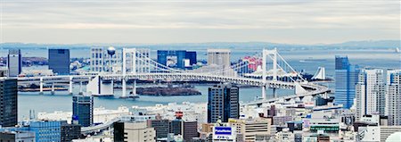 Pont de l'arc-en-ciel, Odaiba, Tokyo, Japon Photographie de stock - Rights-Managed, Code: 700-00527985