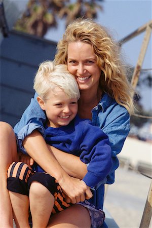 son moms lap beach - Mother and Son at Beach Stock Photo - Rights-Managed, Code: 700-00528074