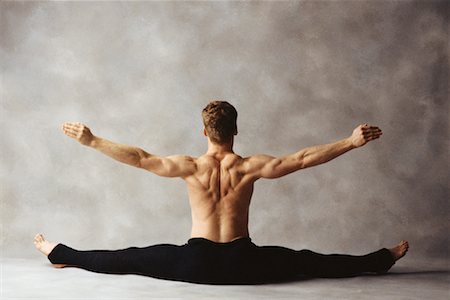 picture back muscles human body - Man Stretching Stock Photo - Rights-Managed, Code: 700-00528080