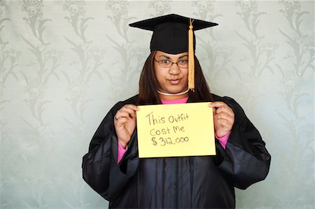student loan - Portrait of Graduate Stock Photo - Rights-Managed, Code: 700-00528222