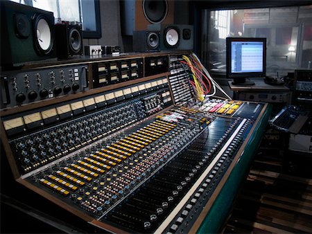 Mixing Board in Recording Studio Stock Photo - Rights-Managed, Code: 700-00529038