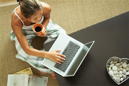 Woman Using Laptop Computer Stock Photo - Rights-Managed, Code: 700-00529111