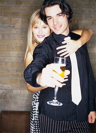 Man Proposing a Toast Stock Photo - Rights-Managed, Code: 700-00529235