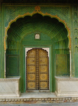 simsearch:700-00328494,k - Peacock Gate, City Palace, Jaipur, Rajasthan, India Foto de stock - Con derechos protegidos, Código: 700-00529485