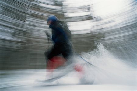pictures of man snowshoeing - Man Snowshoeing Stock Photo - Rights-Managed, Code: 700-00529651