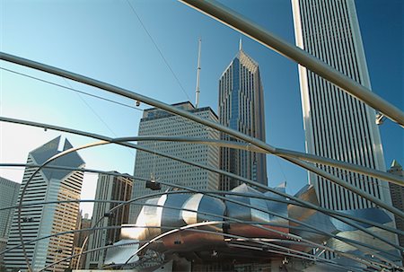 simsearch:841-06502038,k - Pritzker Pavilion, Millennium Park, Chicago, Illinois, USA Photographie de stock - Rights-Managed, Code: 700-00529908